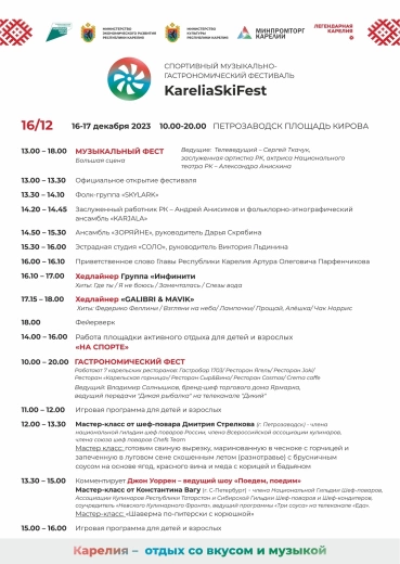 Спортивный музыкально-гастрономический фестиваль "KareliaSkiFest"